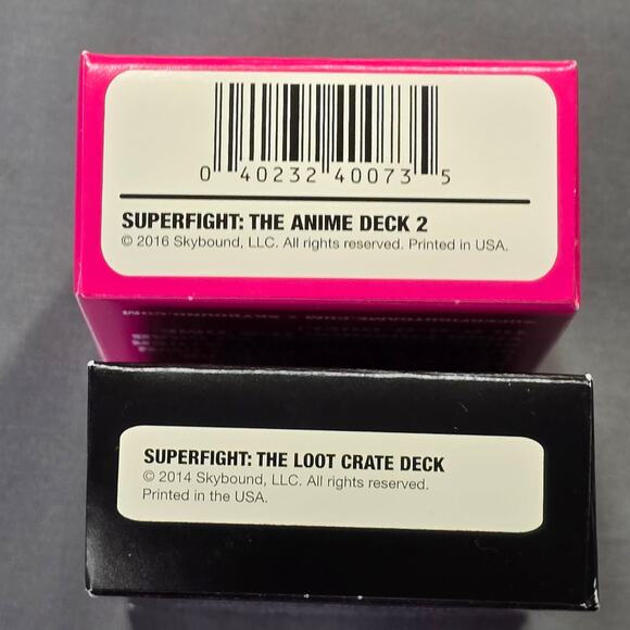Superfight The Anime Deck 2 The Loot Crate Deck Skybound Card Games NEW Lot of 2 - Picture 4 of 4